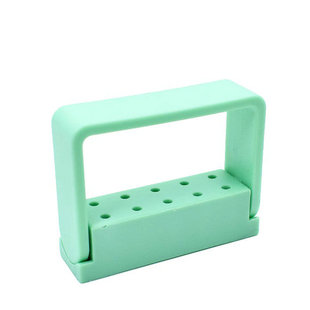 牙科材料高速车针架消毒架10孔塑料放置车针盒耐高温口腔工具设备