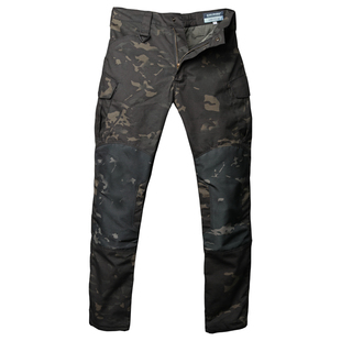 异种兵加厚机车裤秋冬暗夜迷彩战术长裤军迷男士束脚修身户外服饰