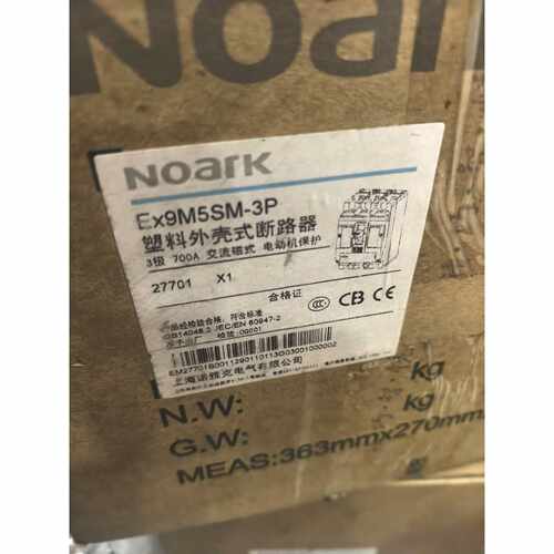 议价NOARK诺雅克塑料外壳式断路器Ex9M5SM3P适用