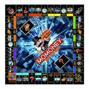 经典正版大号富翁桌游世界中国之旅豪华版桌面游戏棋盘刷卡儿童版