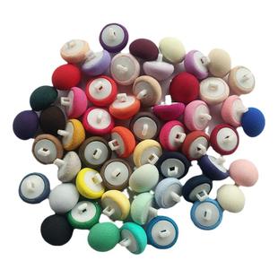 高档雪纺布包儿童衣服女风衣西装衬衣包布纽扣扣子蘑菇圆形塑料底