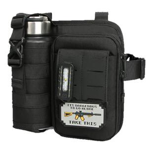 战术腰包多功能手机包水壶套便携一体小背包腰挂包户外干活骑行