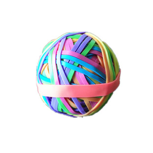 新品盒装办公文具收纳彩色橡皮筋球加工定做包装要求直径50皮圈