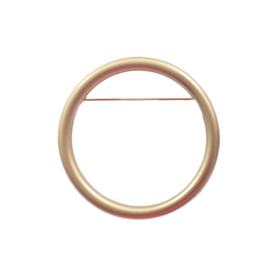 日韩几何镂空大圆圈胸针圆形别针毛衣开衫扣男女欧美简约装饰搭扣