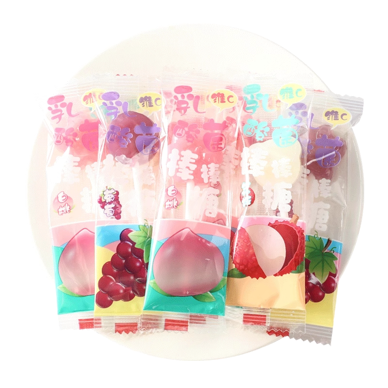 0脂乳酸菌维C水果味棒棒糖网红高颜值儿童小零食糖果幼儿园分享