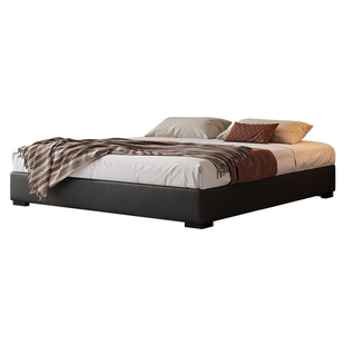 政府补贴法莎蒂无床头主卧小户型床落地意式极简现代无靠背床架