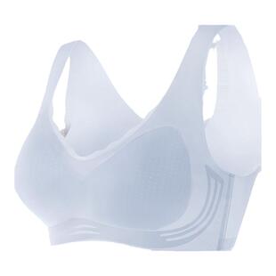 浪莎无痕内衣女薄款夏季大胸显小胸聚拢无钢圈背心冰丝凉感文胸KU
