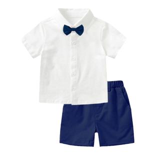 夏款男宝宝生日礼服英伦洋气绅士服西装礼服花童婴儿男孩演出服潮