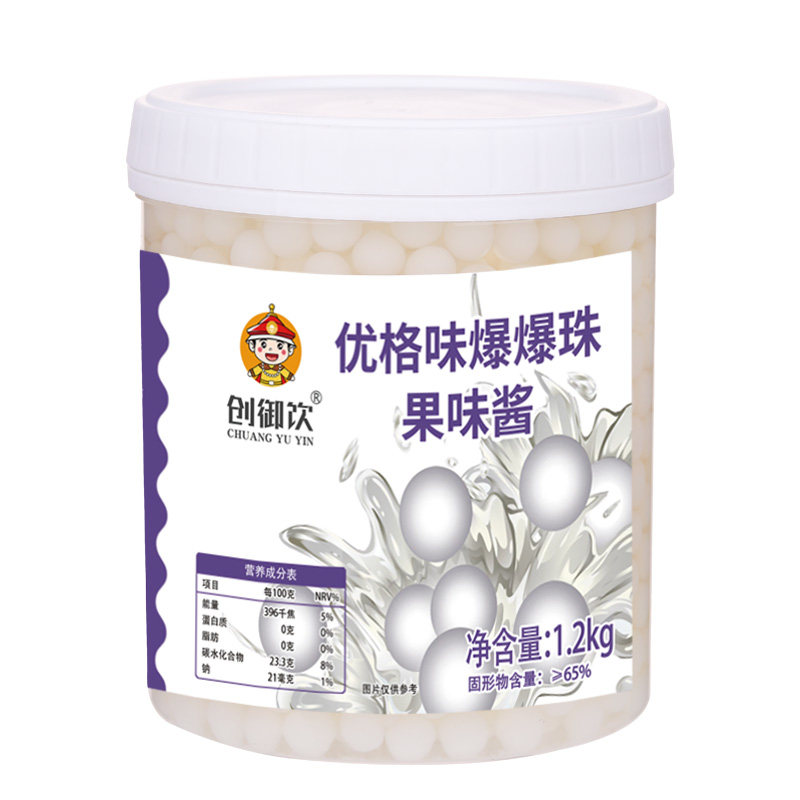 创御饮爆爆珠优格味寒天豆奶