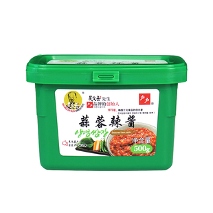 吴文善户户蒜蓉辣酱500g家用韩式烤肉包饭烧烤年糕料理点蘸辣椒酱