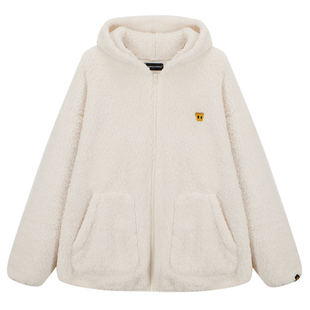 Dangerouspeople薛之谦dsp长绒摇粒绒宽松百搭时尚潮连帽开衫外套