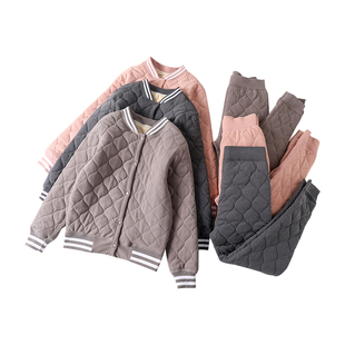 女童保暖内衣套装内胆棉服男大童校服神器秋冬季内穿加厚儿童冬装
