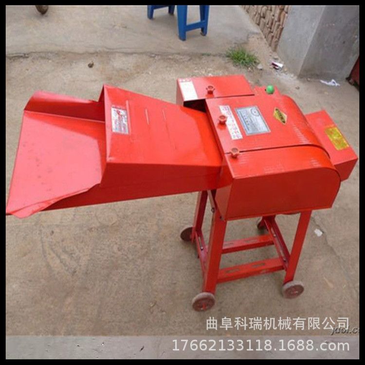 小型家用铡草机卧式牛羊碎草机农场养殖铡草粉碎机秸秆揉丝机
