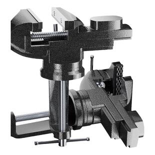 德力西台钳小型多功能家用万向迷你小台虎桌钳五金台桌平口台虎钳