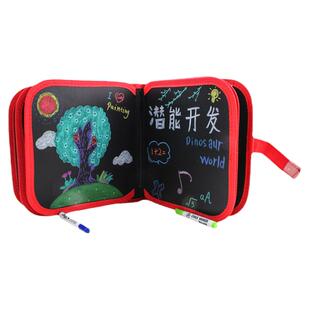 儿童画板涂鸦板宝宝幼儿中性画画本套装可携带绘本带笔可擦写字板