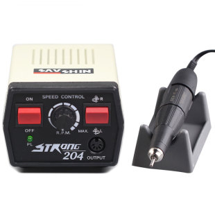 韩国世新204牙机+102L玉石橄榄蜜蜡玛瑙木头翡翠碳刷打磨雕刻机