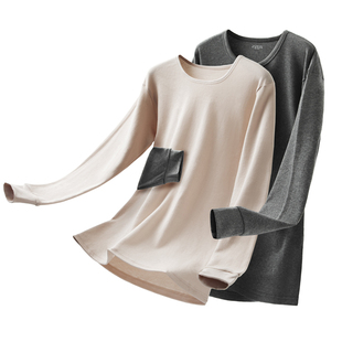 俞兆林秋衣秋裤套装女纯棉全棉保暖内衣男款圆领半高领打底衫秋冬