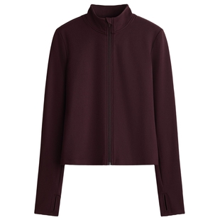 【H&M MOVE SoftMove™】女装运动外套冬季新款跑步开衫1243210