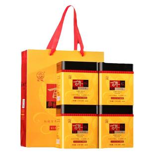 宝城百年枞大红袍茶叶浓香型4罐装共500g礼盒装乌龙茶岩茶A926