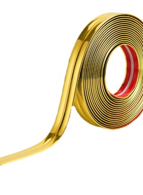 自粘美缝条背景墙金属装饰条金色边框条封边条阴角墙布收口条腰线