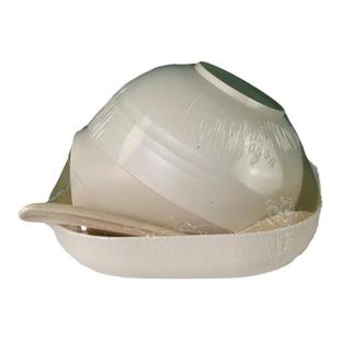 麦秸秆一次性餐具独立包装碗杯盘勺家用可降解碗 加厚大碗野餐碗