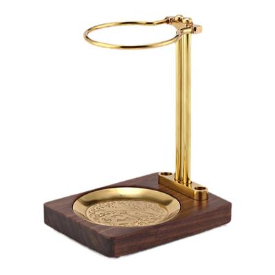 黄铜茶漏支架茶叶过滤一体托架子功夫泡茶赖人专用易泡架茶具配件