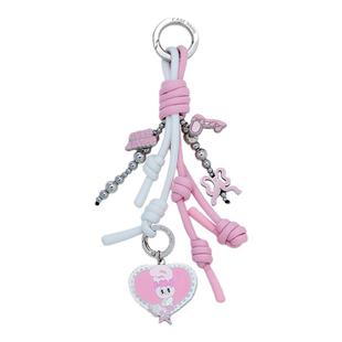 CASEBANGxESTHER BUNNY联名艾丝乐小兔快乐日常系列编织甜酷爱心手机挂件适用全系列mini短挂链包包挂饰配件
