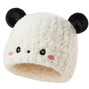 婴儿帽子秋冬半边绒保暖男女宝宝6到12个月2025新款婴幼儿护耳帽