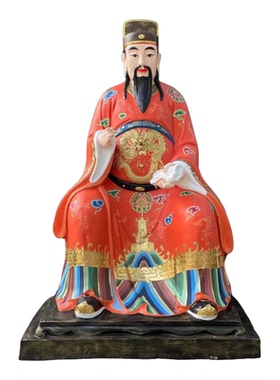文昌帝君玻璃钢树脂手工定制摆件