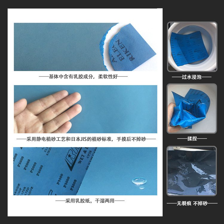 理研RMC CP38 230*280mm方形砂纸耐水磨砂纸打磨抛光水砂纸方砂纸