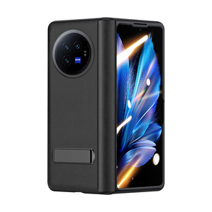适用vivoXFold3Pro手机壳X FOLD5折叠屏xfold3真皮纳帕皮纹中轴铰链全包保护套xfold2防摔外壳VIVO新款配件薄