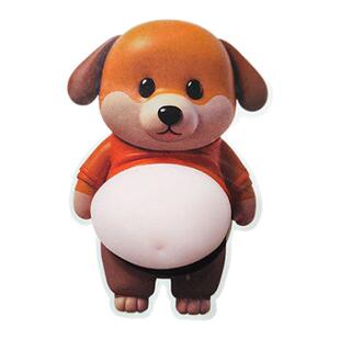 小狗人大肚皮捏捏乐儿童解压玩具减压小玩意可爱创意小胖柴犬贴纸