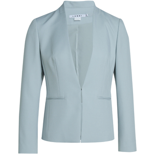 [高定裁剪]LANDI新中式多色无领修身西装上衣女外套2024春新品