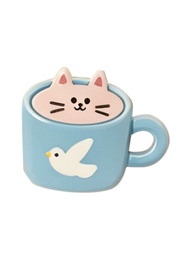 咖啡杯子冰箱贴粘土模具猫咪手绘