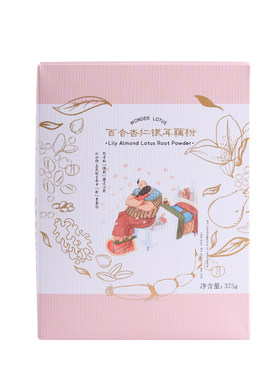 缤纷百合养胃无添加盒装375g藕粉