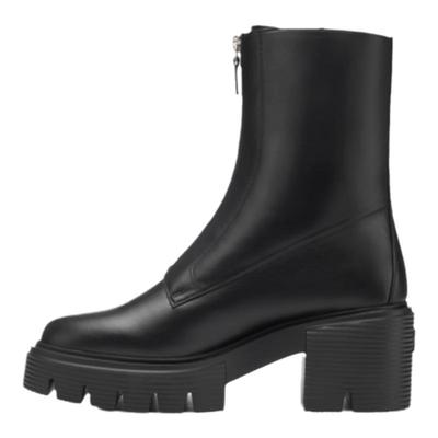 SW秋冬新品厚底拉链时装靴方跟