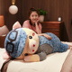 可爱趴趴猪公仔毛绒玩具女孩床上娃娃抱着睡觉猪猪长条抱枕大玩偶