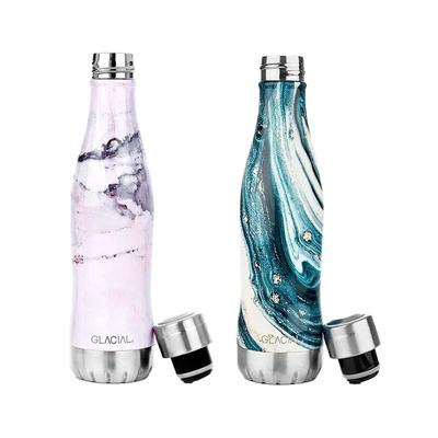 GLACIAL冰川系列大理石色保温杯400ml高颜值简约水杯便携户外泡茶