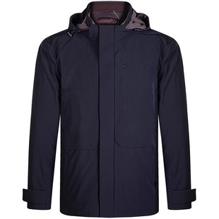 梦特娇[90白鹅绒/轻便保暖]翻领夹克羽绒服男士秋冬季行政款外套