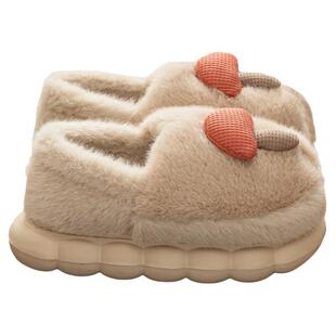 买1送1棉拖鞋女士冬季包跟2025新款情侣家居一对保暖毛绒棉鞋男款