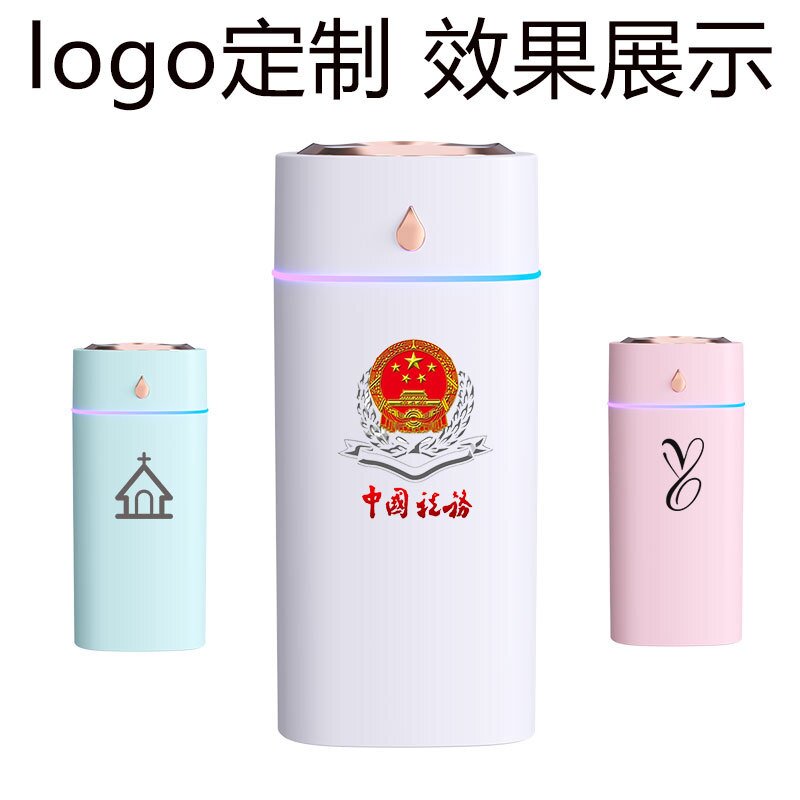 2025新款炫彩杯加湿器喷口补水迷你车USB彩灯七桌面喷雾加湿器3载