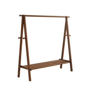 实木衣帽架落地卧室挂衣架可移动家用室内网红轻奢晾衣架简易衣架