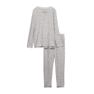 Intimissimi意舒漫柔软舒适圆领印花长袖睡衣家居服套装PLD952