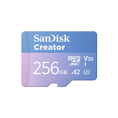 SanDisk闪迪创作者粉卡TF卡512G支持防伪查询多设备适配高速190M