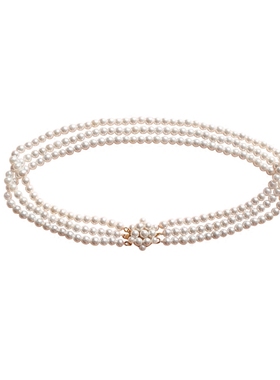 天鹅古堡自制戴安娜贝珠水钻珍珠