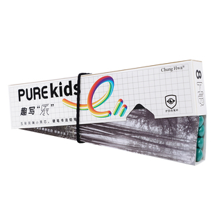 中华Purekids趣写乐e系列小白杆小奶杆硬笔书法粗杆三角铅笔小学生专用书写幼儿初学练字正姿护眼柔和舒适