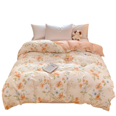 定做全棉被套单件纯棉斜纹