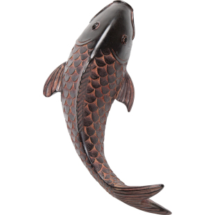 匠心坊户外庭院墙面装饰画荷叶壁饰中式花园墙面造景挂件墙上挂饰