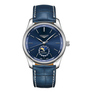 瑞士浪琴LONGINES手表名匠月相皮带自动机械男表L2.919.4.92.0