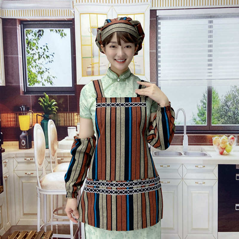小个子围裙女新款洋气厨房家用做饭餐饮服务员工作上班短款围腰